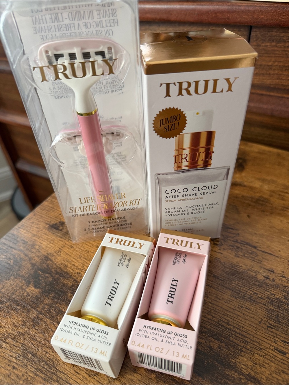 TRULY Pink and Gold Makeup & Aftershave Gift Set